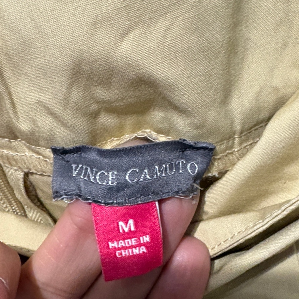 Vince Camuto Beige Tie-Waist Midi Skirt - Picture 5 of 6